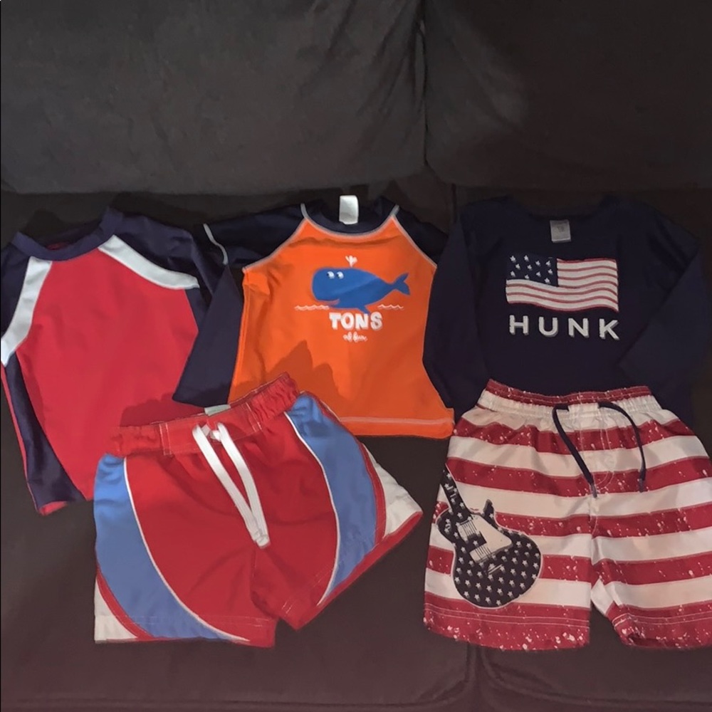 Boys Swim Lot